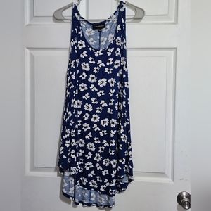 Lane Bryant Blue and White Floral Tunic size 22/24